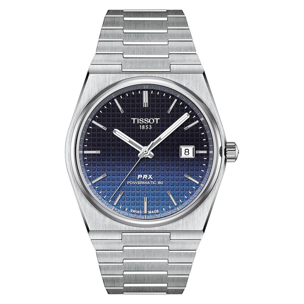 Tissot PRX Powermatic 80 40mm Gradient Blue Dial Steel Bracelet Watch image number 0