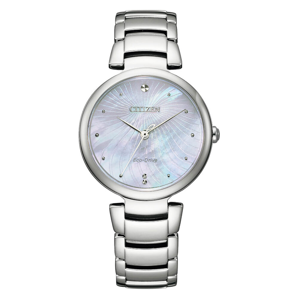 Citizen L Collection Stainless Steel Mother of Pearl Dial Bracelet Watch