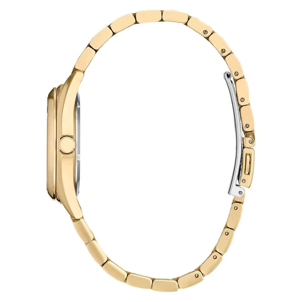 Citizen Eco-Drive Diamond 33mm MOP Dial Gold Toned Steel Bracelet Watch