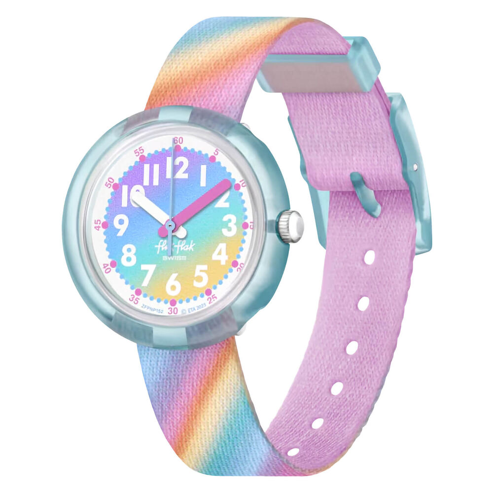 FLIK FLAK Liquid Rainbow 31.85mm Quartz Kids Watch image number 0