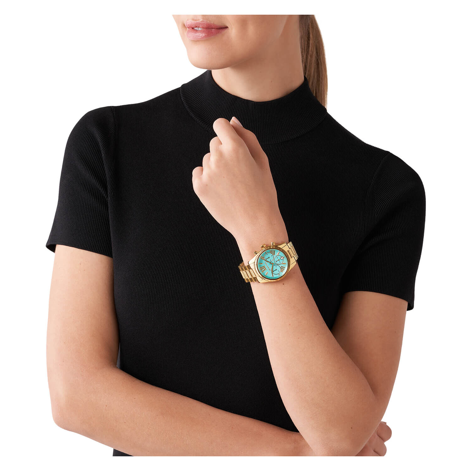 Watch Michael Kors Turquoise In Gold And Steel 29249136