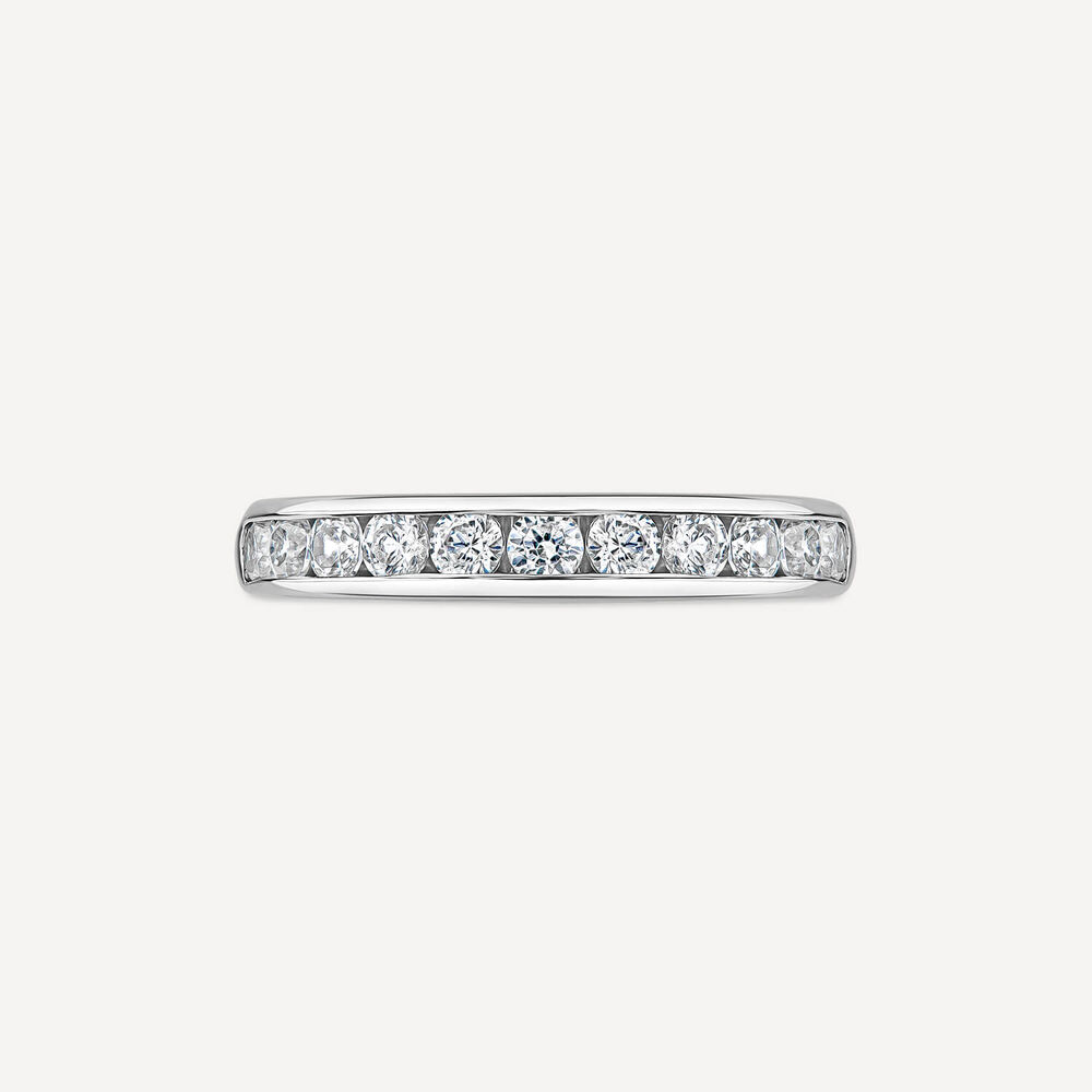 Platinum 3.5mm 0.60ct Diamond Channel Set Wedding Ring- (Special Order)