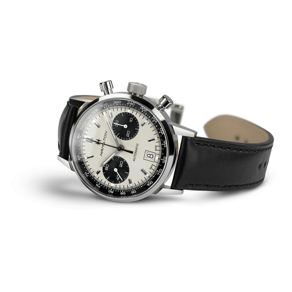 Hamilton American Classic IntraMatic Auto 40mm Panda Case Black Watch image number 2