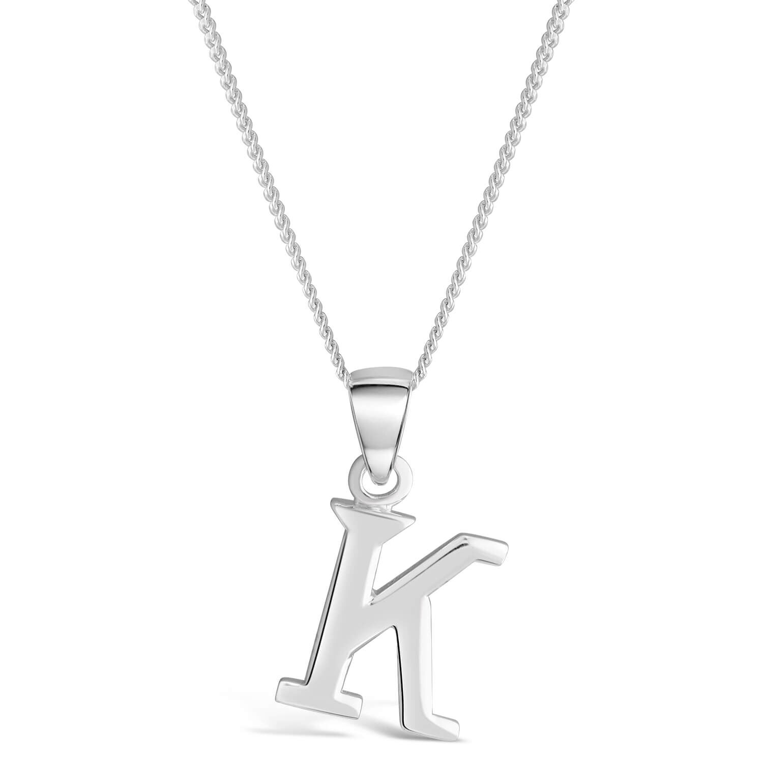 Diamond Letter K Necklace in 9ct Gold | Gold Boutique