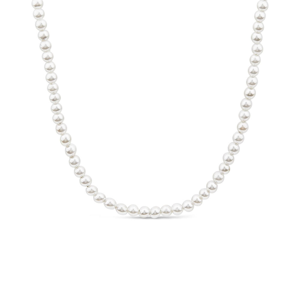 Silver & Gold Plated Pearl String Necklet