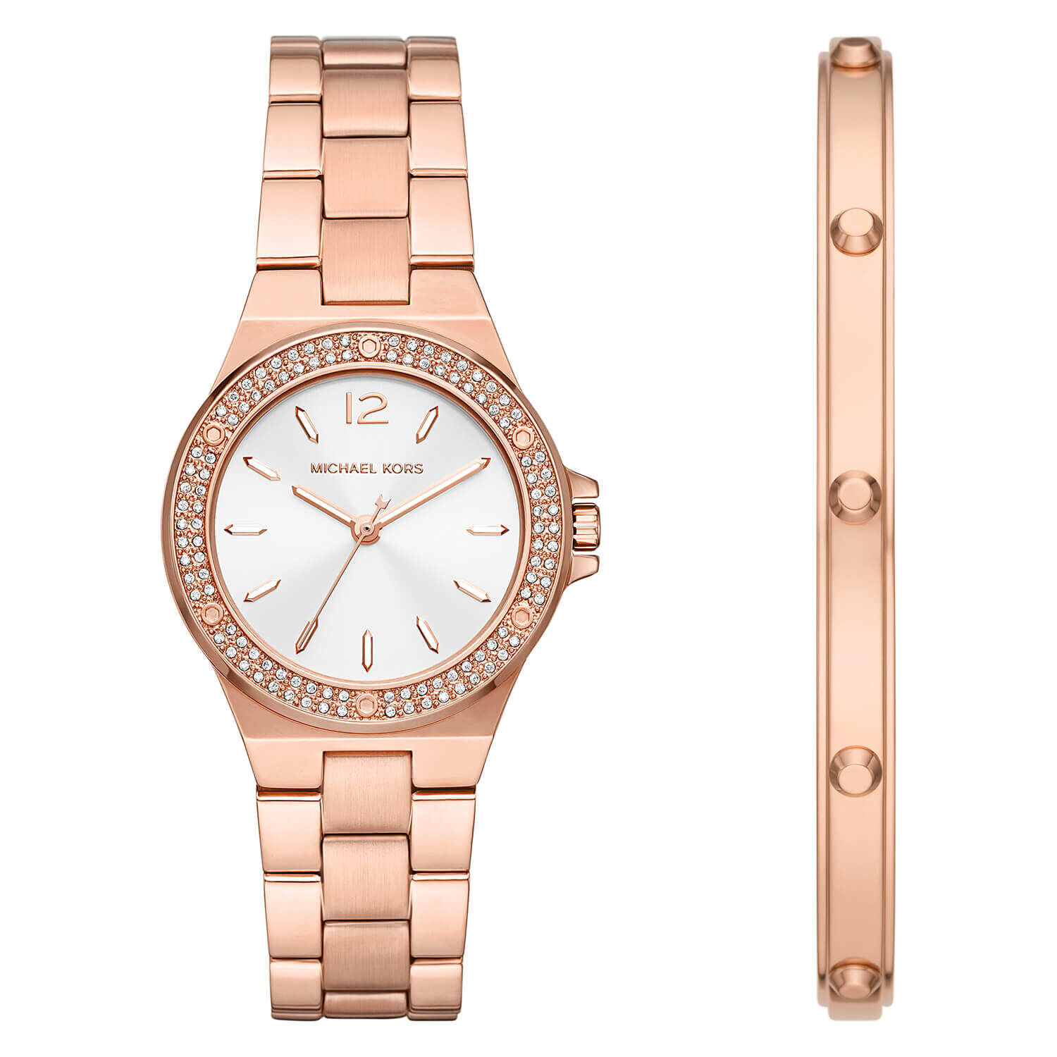 Buy Michael Kors Pink Dial Rose Gold Quartz Womens Watch  MK6848  Time  Watch Specialists