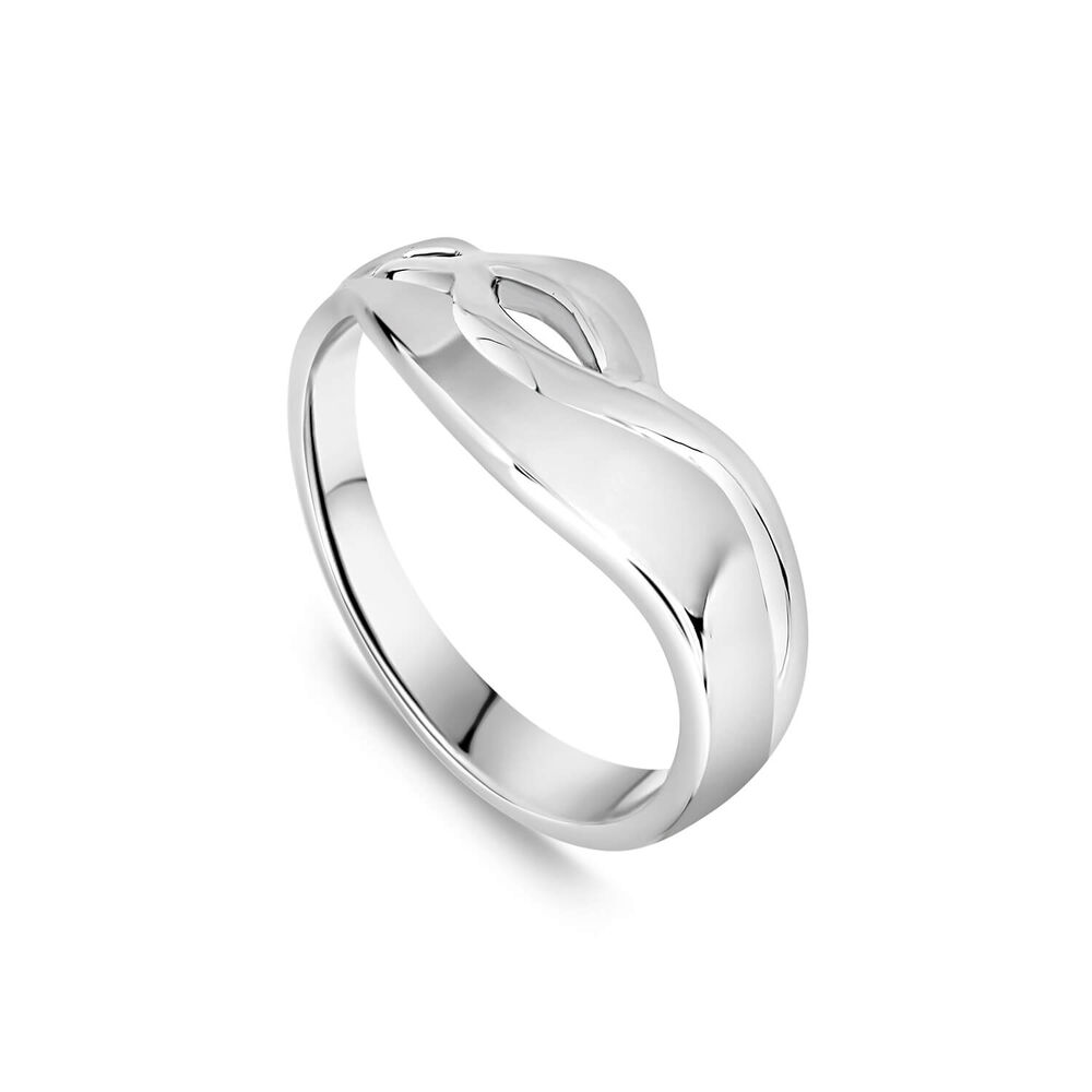 Sterling Silver Plain Fancy Swirl Ring