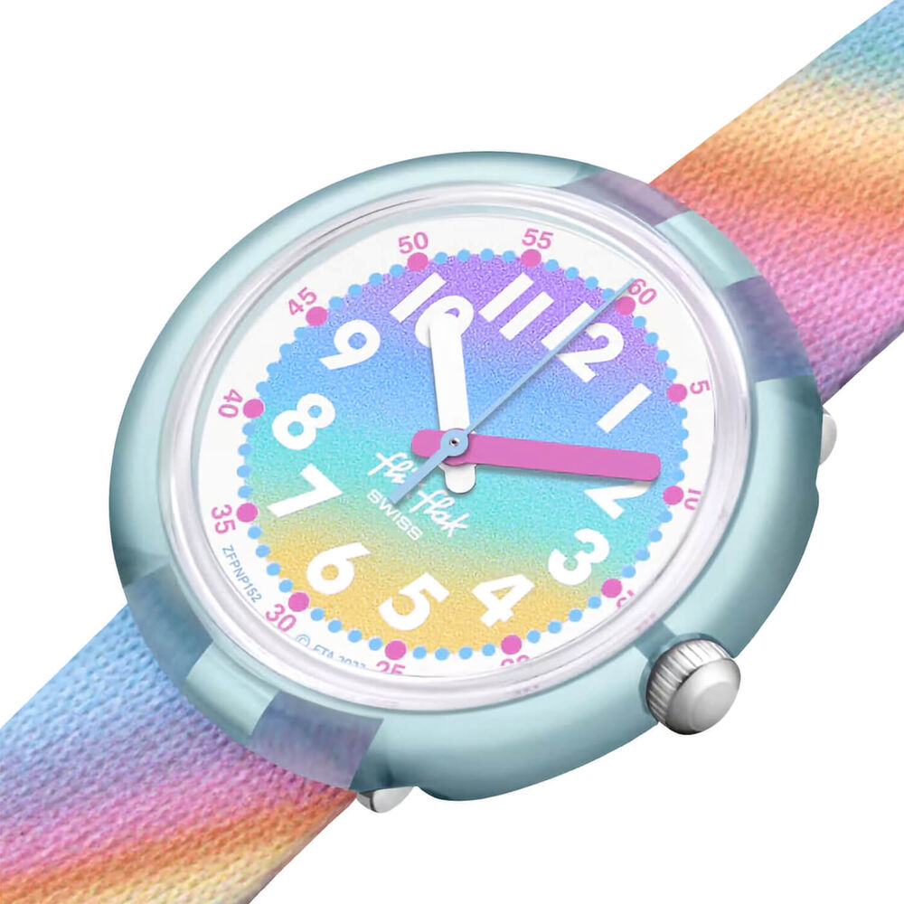 FLIK FLAK Liquid Rainbow 31.85mm Quartz Kids Watch image number 2