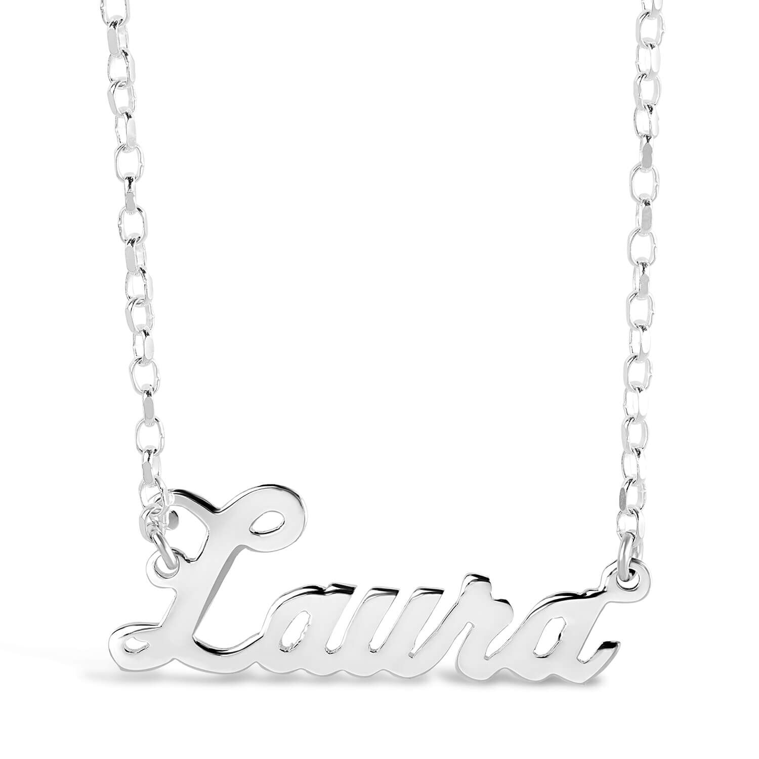 name and necklace