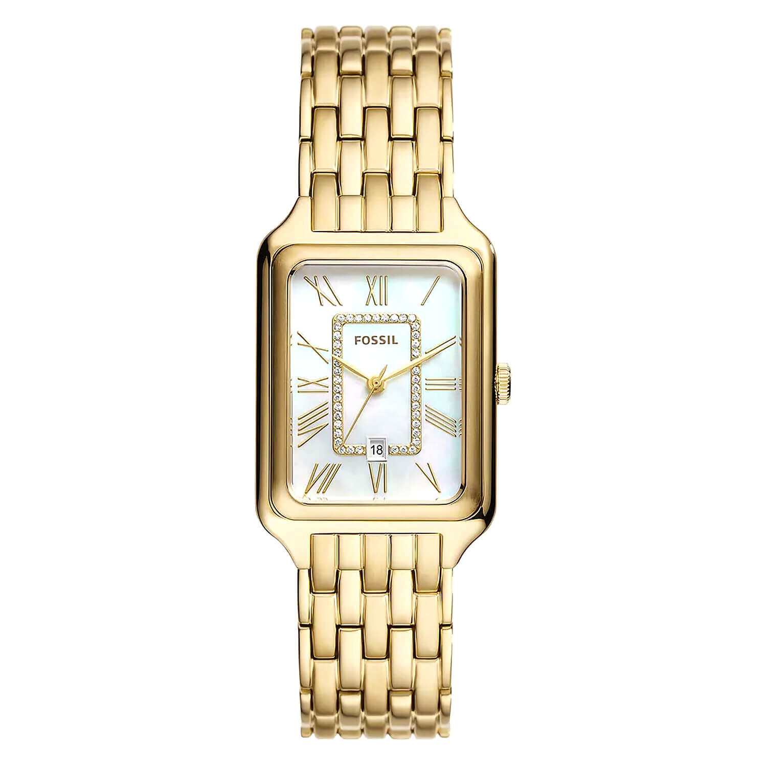 Fossil Ladies' Jacqueline Three-Hand Rose Gold-Tone Stainless Steel Mesh  Watch (ES5172) - Walmart.com