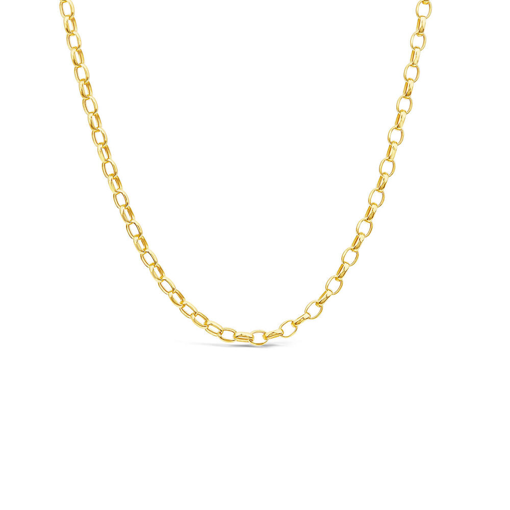 9ct Yellow Gold 20' Small Belcher Link Chain Necklet