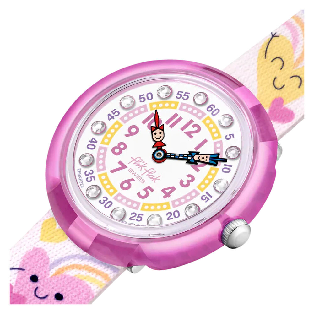 FLIK FLAK Bouncing Hearts 31.85mm Quartz Kids Watch image number 2