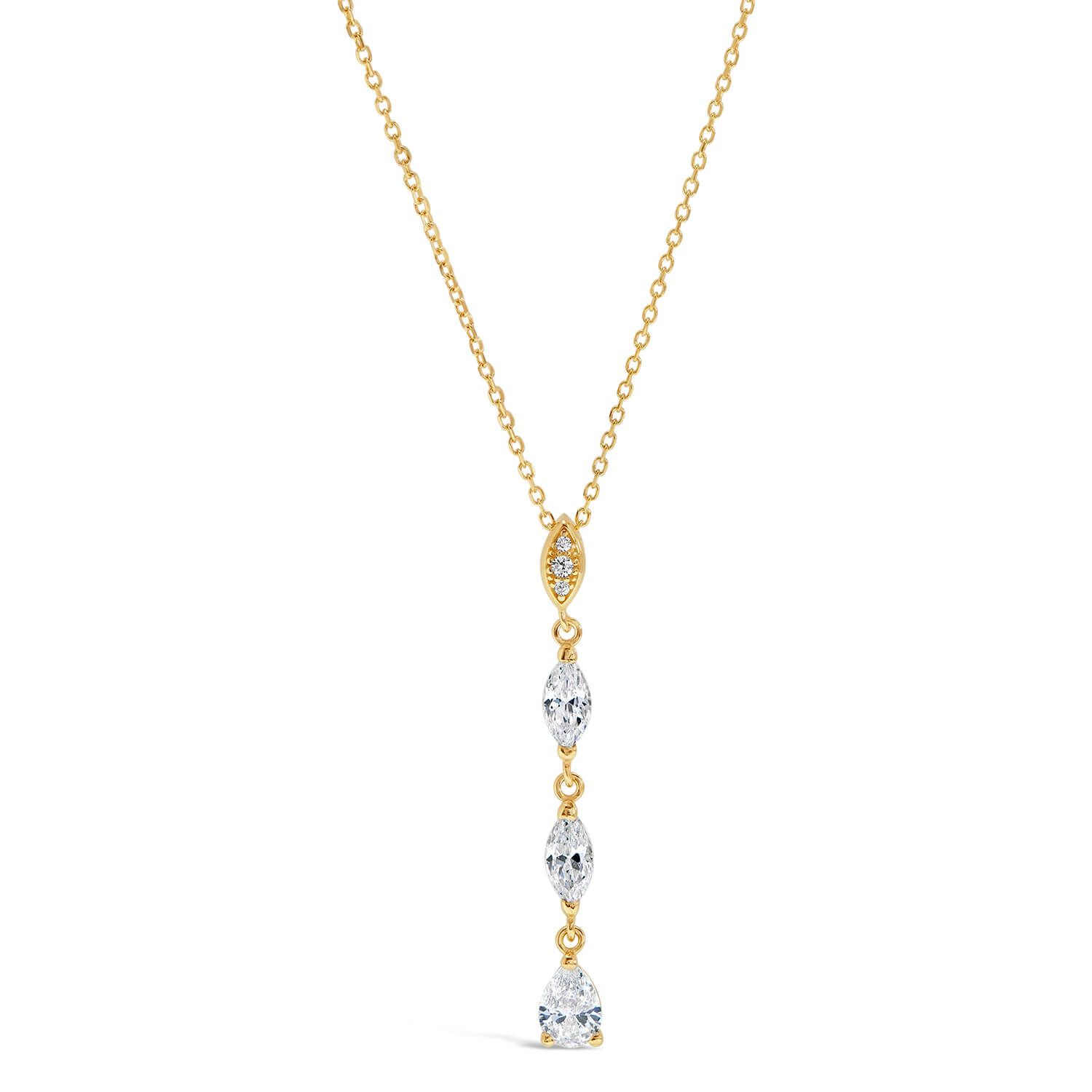 Initial H Diamond Letter Necklace in 9ct Yellow Gold 191P0741019 | Fruugo US