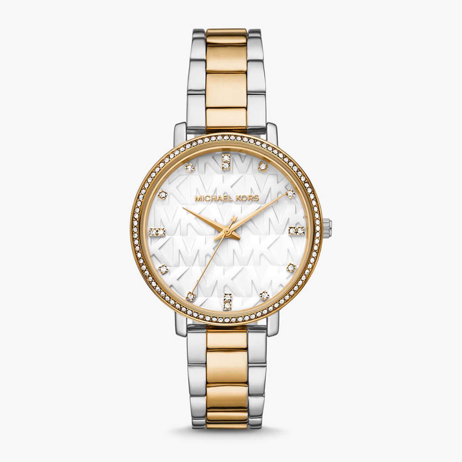 Michael Kors Womens Carey GoldTone Stainless Steel Bracelet Watch Gift Set  36mm  Macys