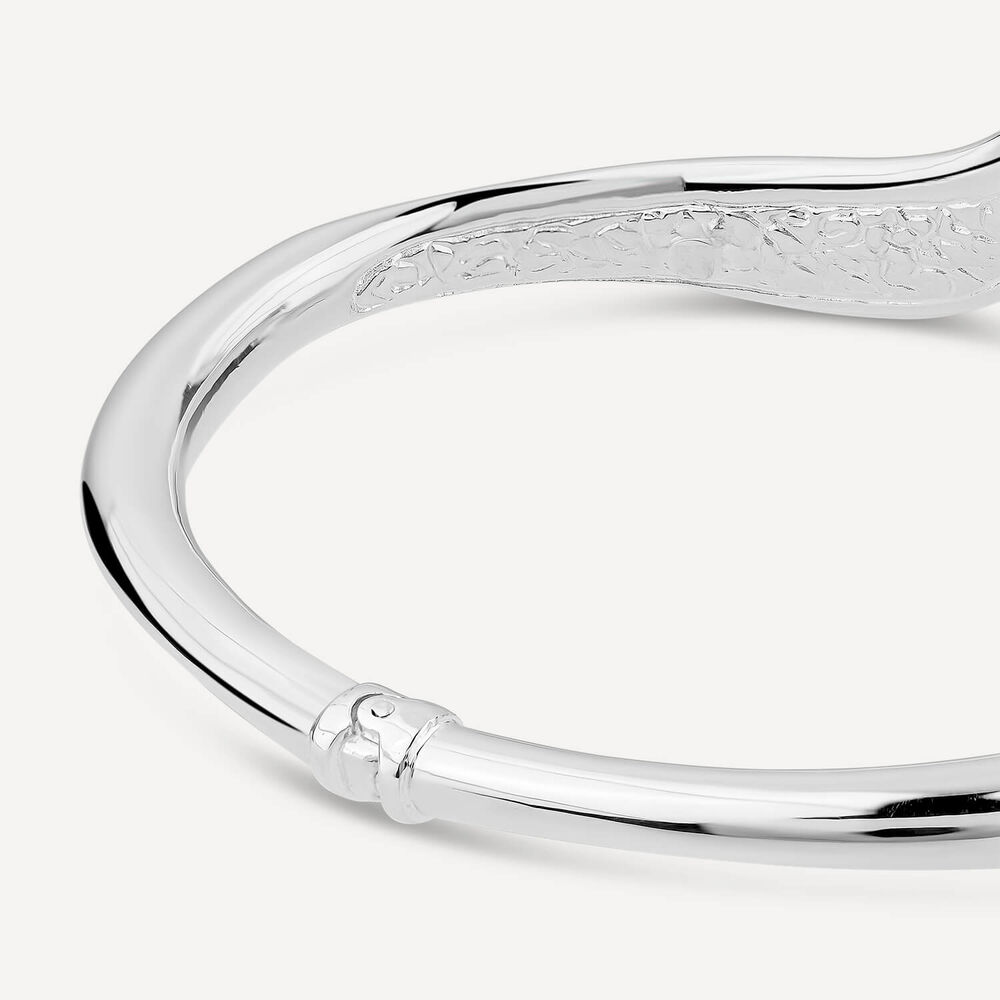 Sterling Silver Shiny Polished Curve Bangle image number 2