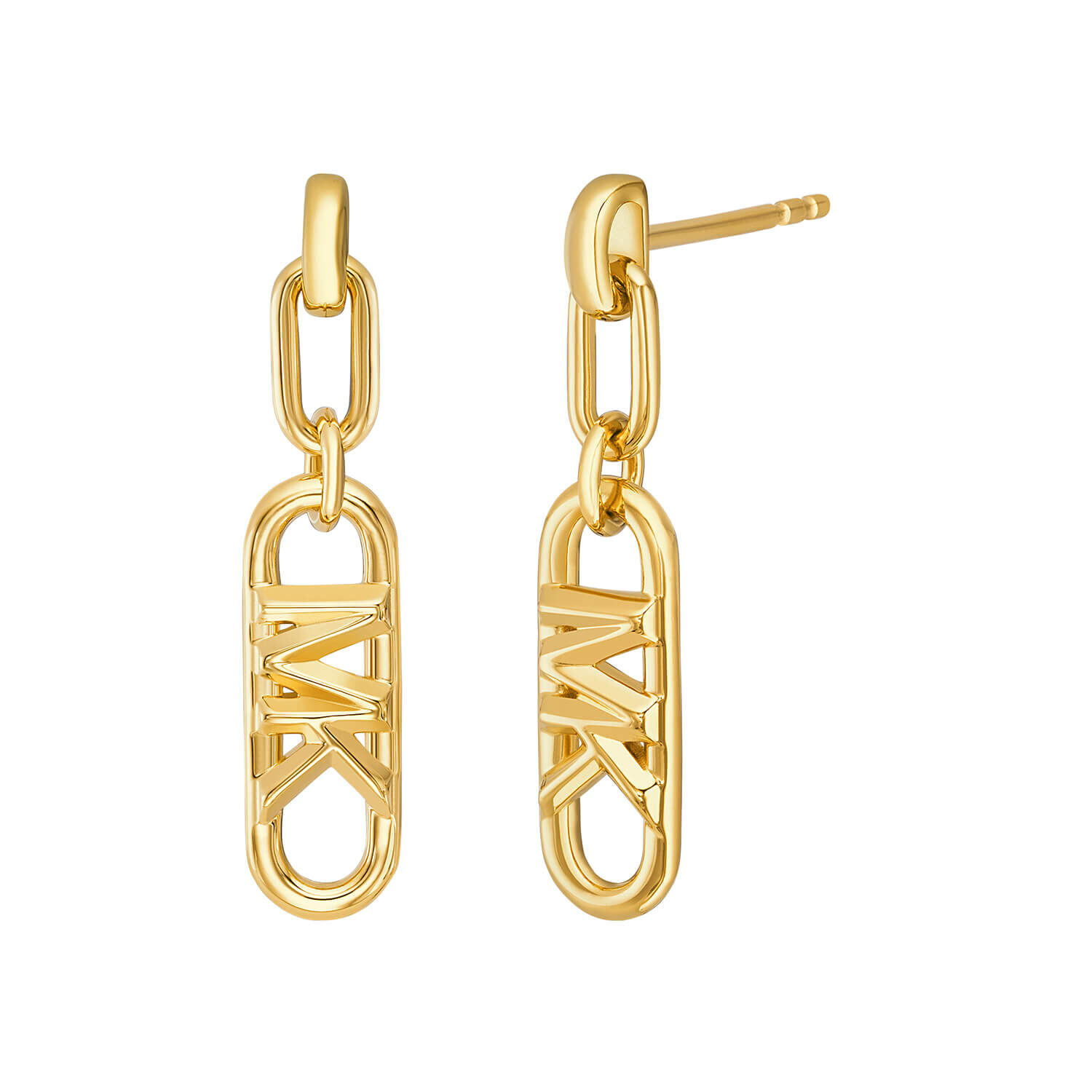 MICHAEL KORS Rose Gold Tone Branded Round Stud Earrings  Fidelity Store
