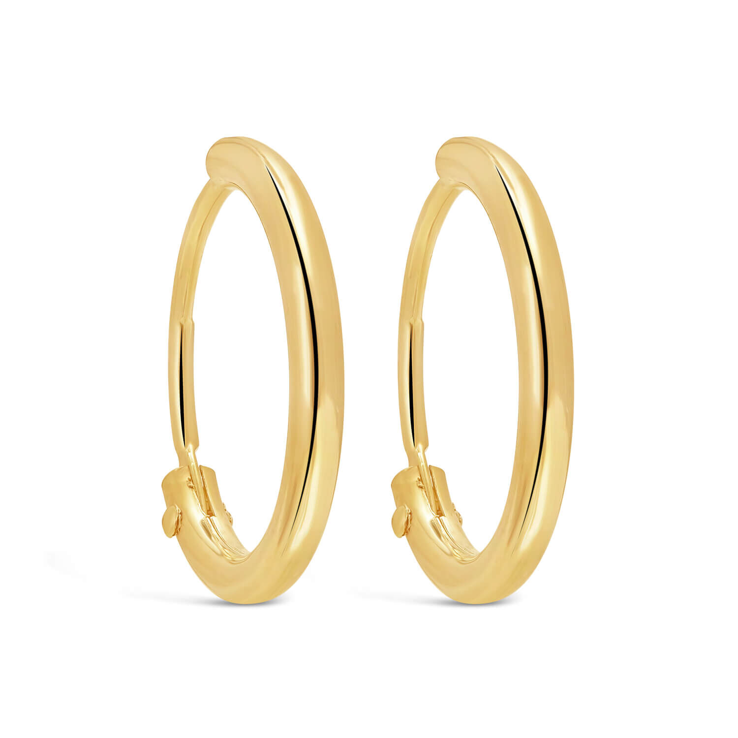 Nine Ct Gold Hoop Earrings By Hurleyburley  notonthehighstreetcom