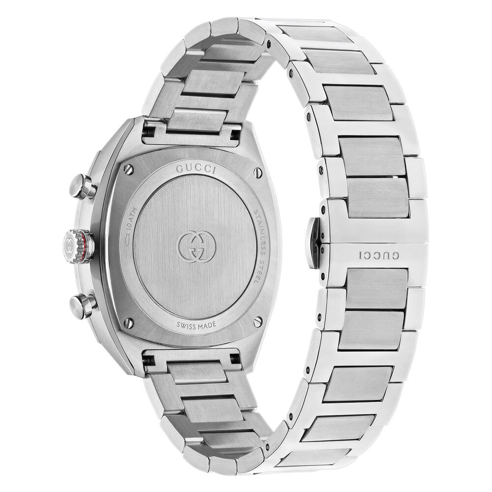 Gucci Interlocking Chronograph 41mm Green Dial Steel Bracelet Watch