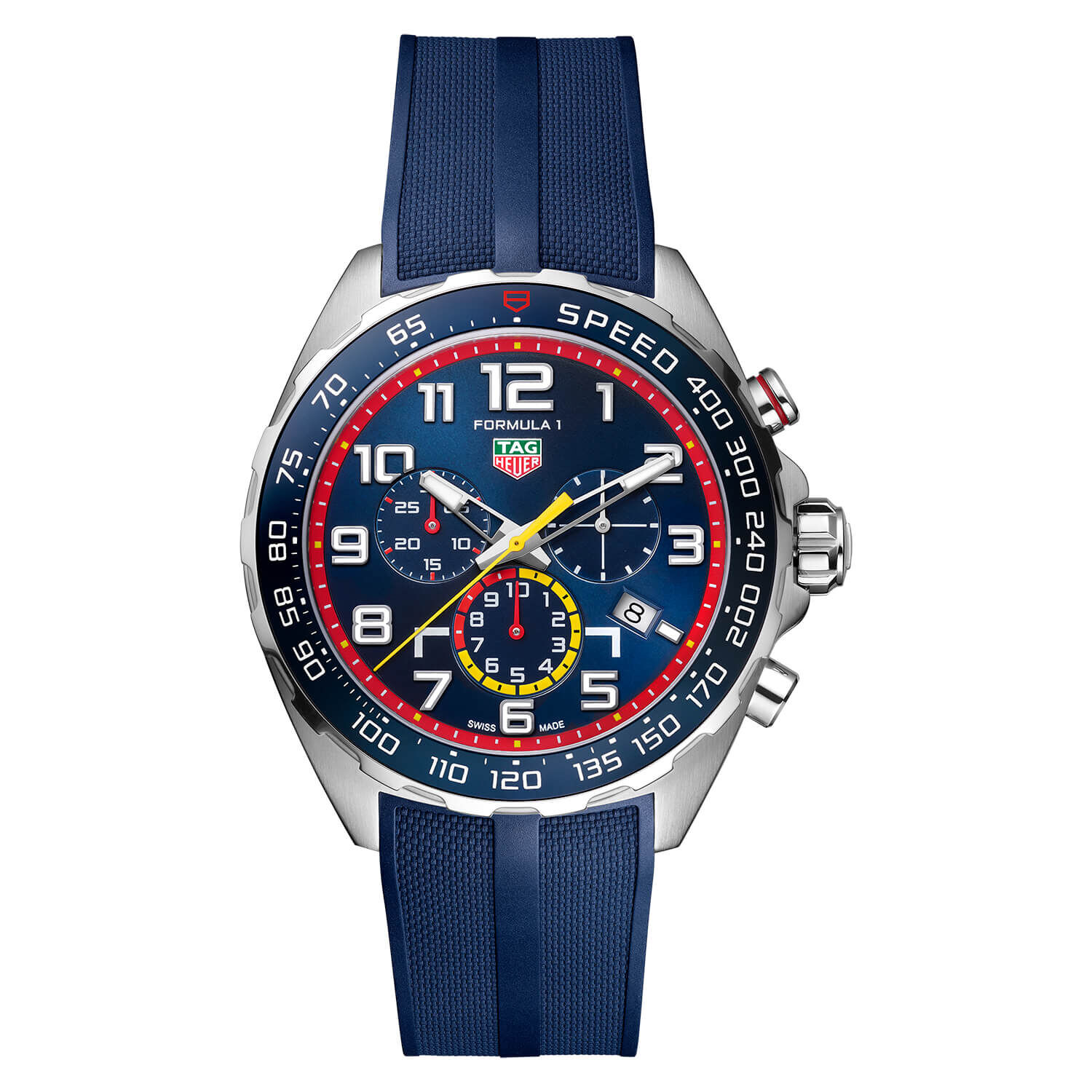 caz101alft8052 tag heuer formula 1 red bull quartz 43mm chronograph blue dial blue rubber strap watch 08 05 2 5743 img1