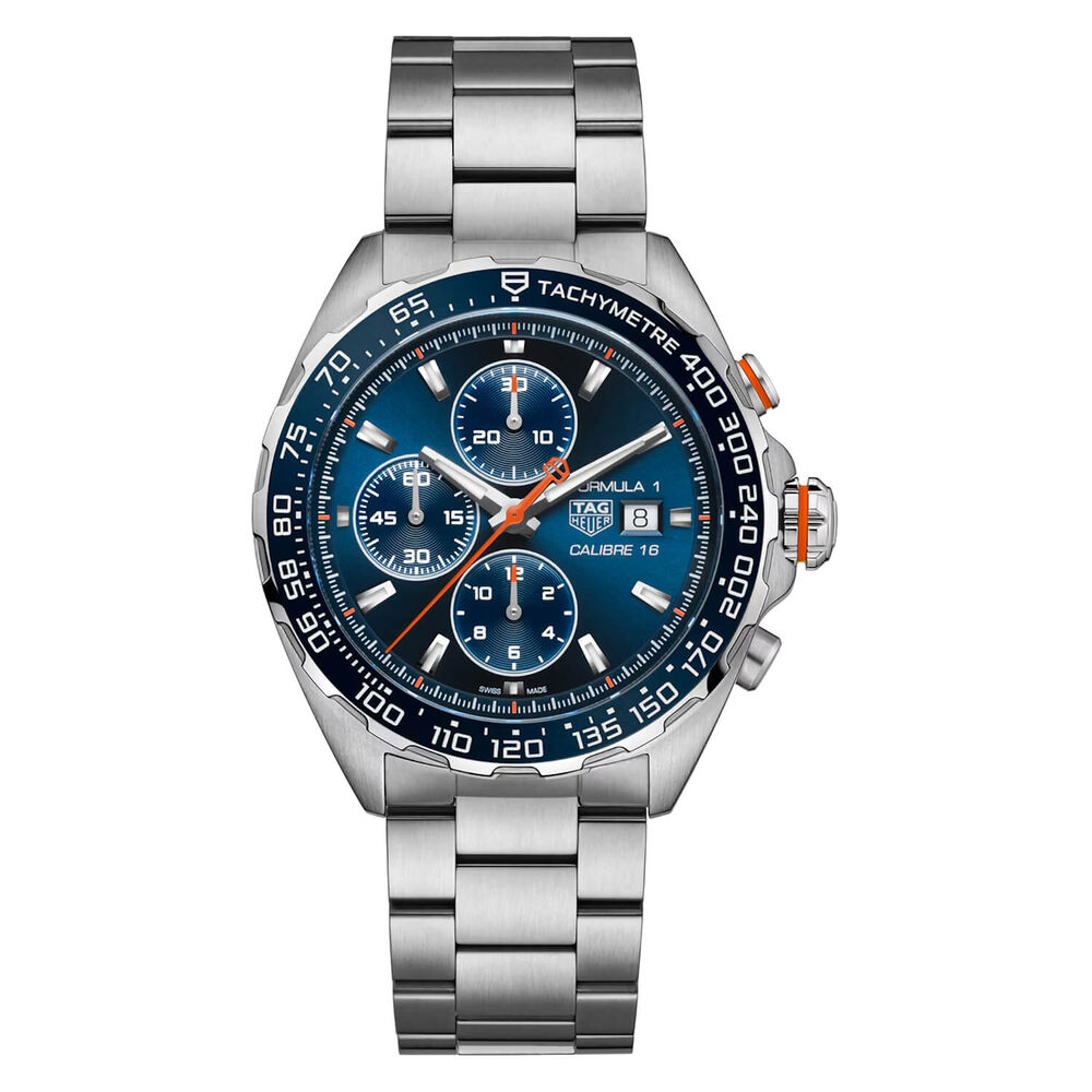 TAG Heuer Formula 1 Chronograph 44mm Blue Dial Steel Bracelet Watch