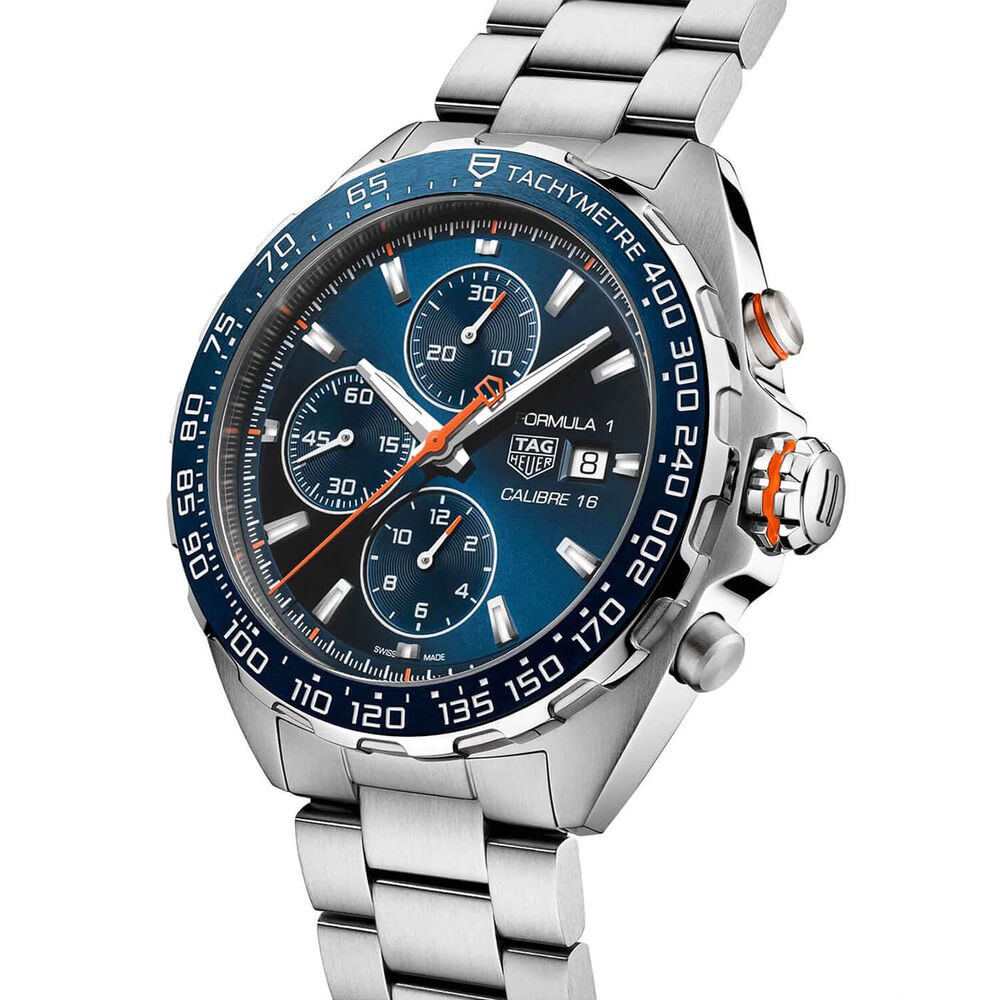 TAG Heuer Formula 1 Chronograph 44mm Blue Dial Steel Bracelet Watch