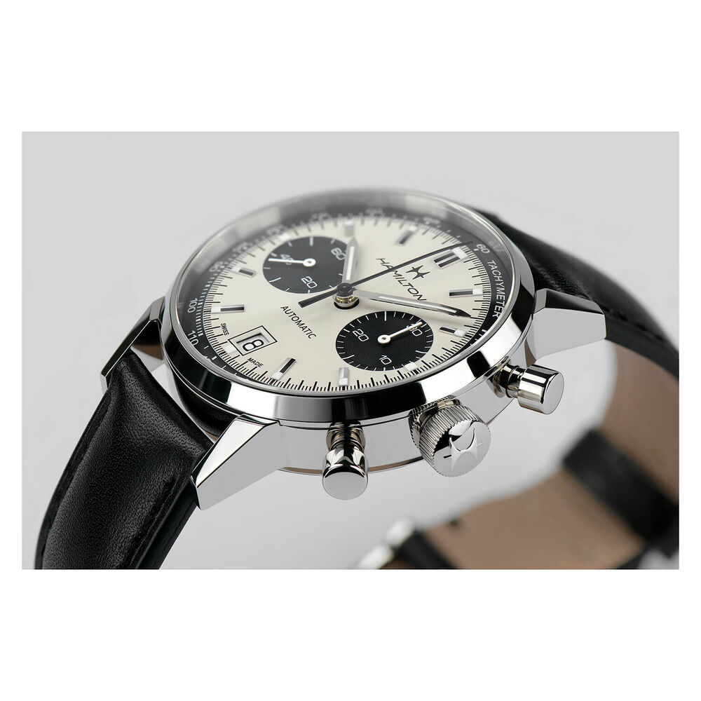 Hamilton American Classic IntraMatic Auto 40mm Panda Case Black Watch image number 4