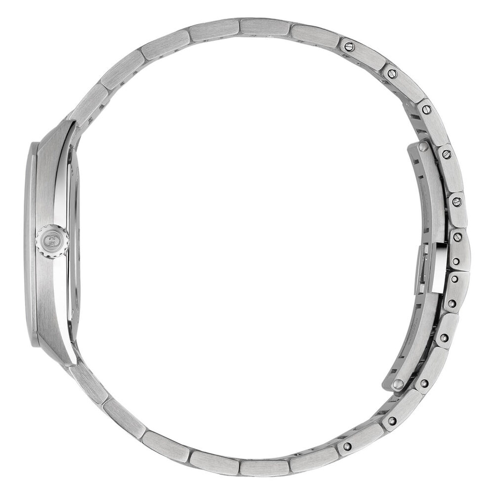 Gucci Interlocking 29mm Silver Dial Diamond Dots Steel Bracelet Watch image number 2