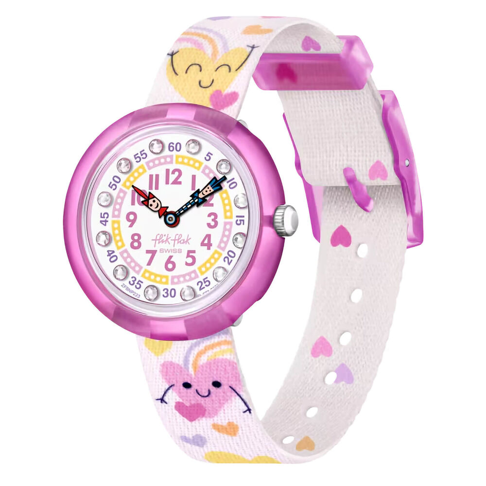 FLIK FLAK Bouncing Hearts 31.85mm Quartz Kids Watch image number 0