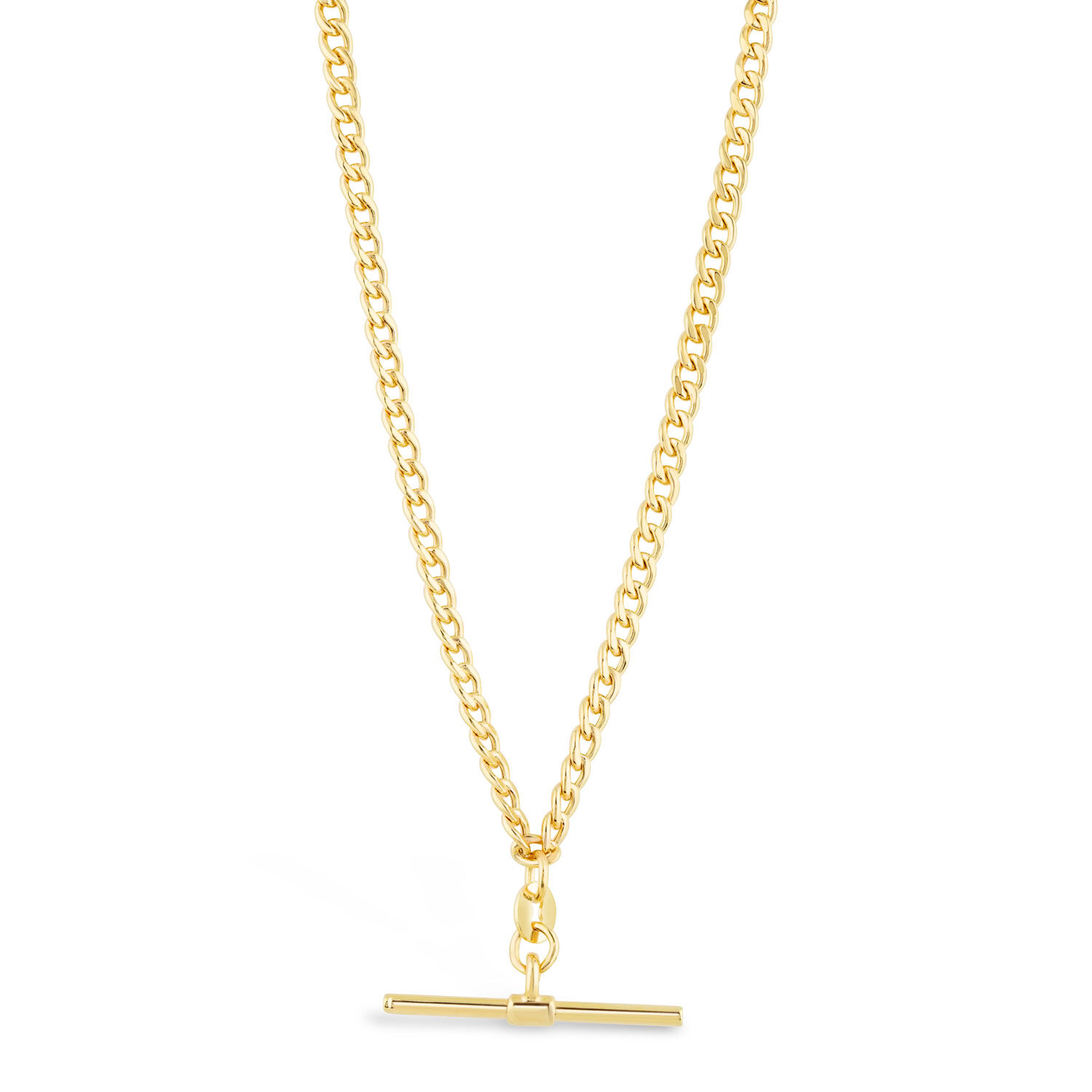 Gold T-Bar Necklace - The Sandbox Children's Boutique